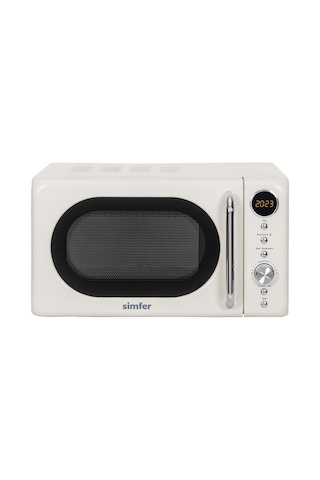 Simfer 4605 20Litre Retro Mikrodalga Fırın Dijital Krem