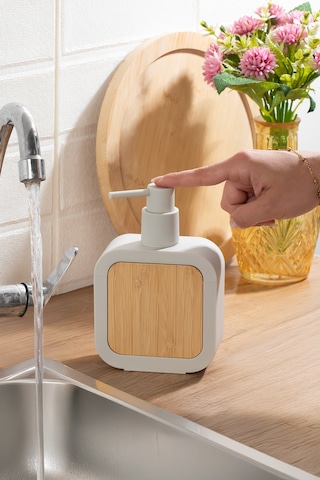 Porsima 3151 Banyo Ve Mutfak Sıvı Sabunluk 400ml Taupe-ahşap Taupe