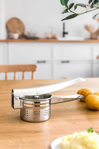 Porsima 76850 Patates Ezici Paslanmaz Metal Patates Ezici Püre Yapıcı Patates Ezeceği 27cm
