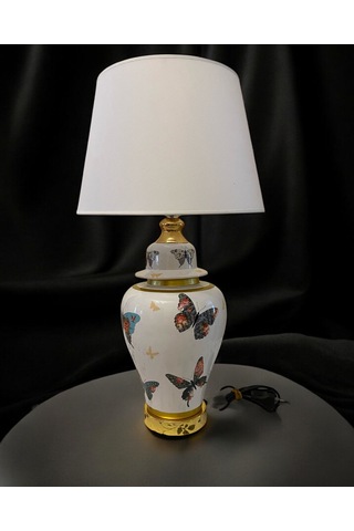 Abj 200 140 Klasık Abajur Kelebek Renkli