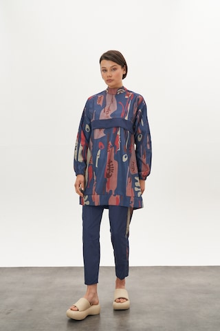 Lia Desen Tesettür Mayo Mavi Kısa Mavi