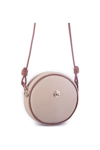 Nas Bag Kadın Yuvarlak Oval Yazlık Moda Çanta Kum Taba Luna Kum - Taba