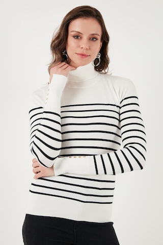 Fashion Friends Bayan Kazak 25k0024k1 Ekru Çizgili Ekru Çizgili