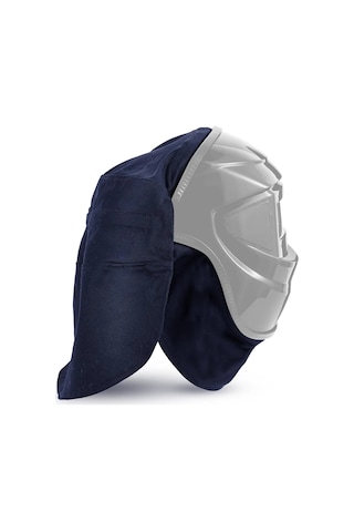 2-piece Kaynak Kask Kapak Ve Kask Önlük Seti, Kaynak Aksesuarları Ile Navy Blue