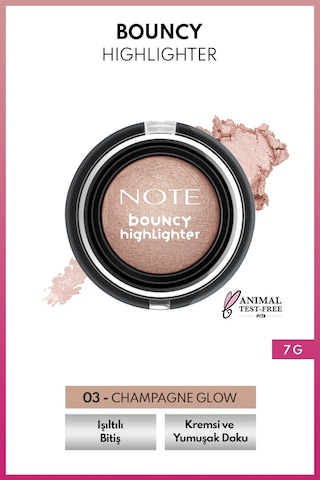Bouncy Highlighter Yumuşak Kremsi Aydınlatıcı - 03 Champagne Glow