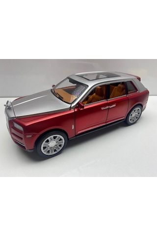 Rolls Royce Metal Model Araba Metal Oyuncak Araba 1.24 Koleksiyon Araba Kapılar Açılır Sesli Işıklı Gri