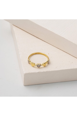 Kalpli Minimal 14 Ayar Spor Altın Yüzük