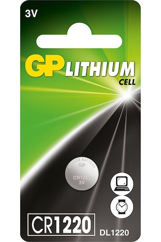 GP CR1220 3V Lityum Düğme Pil