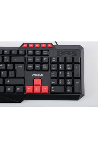 Wozlo WZ-502M Oyuncu Klavyesi Usb Kablolu Multimedya Q Klavye