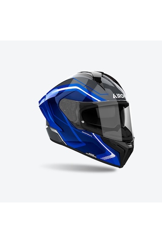 Airoh Matryx Wıde Mavi Parlak Motosiklet Kaskı Mavi