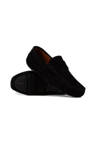 Deery Erkek Hakiki Süet Siyah Penny Loafer - E0920msyhc02