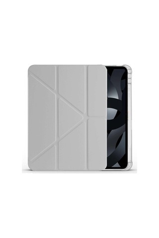 Apple Uyumlu iPad Air 10 9'' 2022 2020 Üçgen Katlanabilir Kalem Şarj Bölmeli Standlı Kılıf Kapaklı