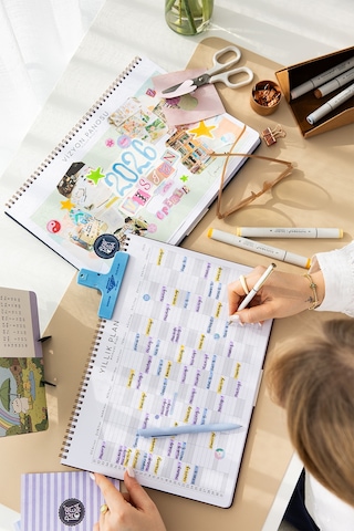 2026 Masaüstü Planlayıcı Takvim 24x34 Cm - Siyah