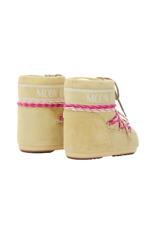 B021 Light Yellow Bot Kadın 80d1409670 Moon Boot Icon Low Suede Laces 36-41 Sarı
