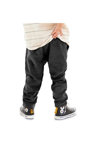 Denokids Mshb&g Fitilli Kadife Siyah Erkek Çocuk Pantolon Çok Renkli