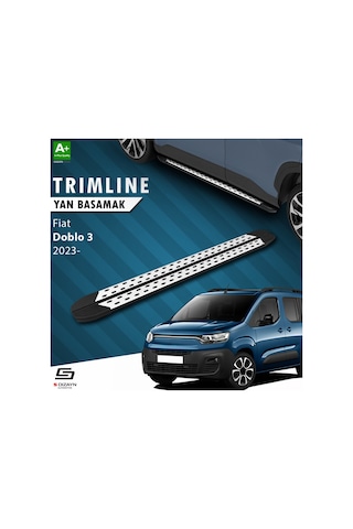 S-dizayn Fiat Doblo 3 Trimline Gri Yan Basamak 202 Cm 2023 Üzeri