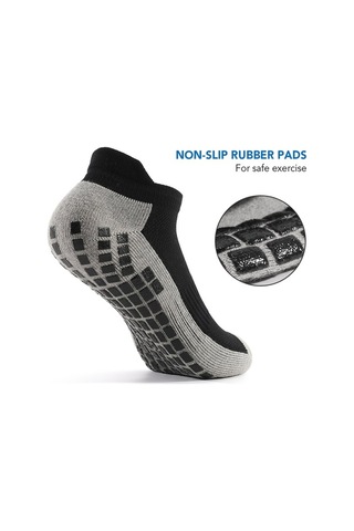 Willowhaven Çorap Kaymaz Futbol Çorapları Spor Atletik Düşük Kesim Nefes Alır Antivibrasyon Ayakkabı İç Çorabı Siyah