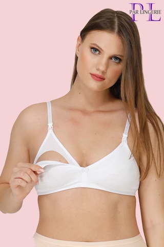 Par Lingerie Hamile Emzirme Sütyeni Kapsız Beyaz