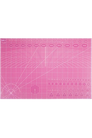 A1 Kesme Matı Patchwork - Cutting Mat - Kesim Altlığı - Kesim Tablası - 90x60cm - Pembe