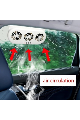 Dashanshop Siyah Kompakt Güneş Enerjili Araç Havalandırma Fanı Usb Bağlantılı Koku Ve Duman Giderici Her Arabaya Uygun Hareket Halinde Kullanım