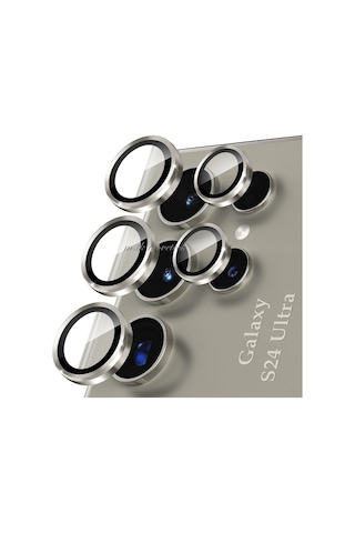 Samsung Uyumlu Galaxy S24 Ultra Kamera Lens Camı Koruyucu Safir Hd Renk