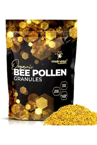Wellnees Labs Organic Bee Pollen Arı Poleni Immune Boost Digestive Proteins Vitamins Mineral
