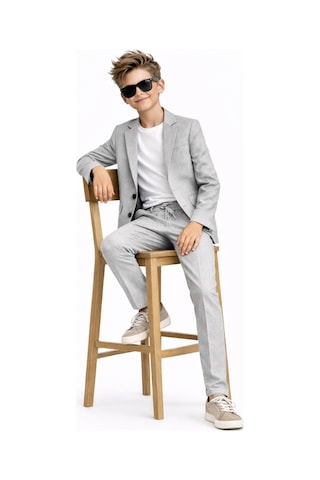 Ahengim Erkek Çocuk Modern Casual Slim Fit Takım Elbise Ak2850 Gri