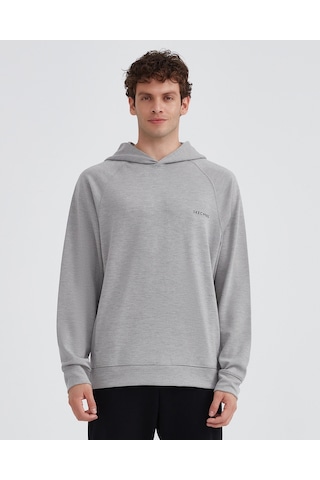 Skechers M Scuba Coll. Hoodie Sweatshirt Erkek Gri Sweatshirt S231466-035 Gri