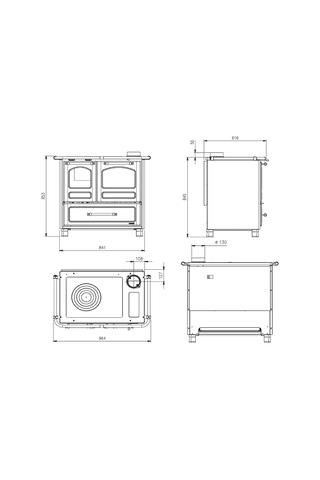 La Nordica Favola Family 4,5 Kuzine Soba Antrasit 7014001