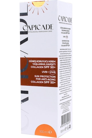 Capıcade SPF 50+  Collagen Güneş Koruyucu Krem 100 ML