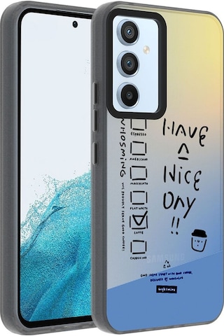 Samsung Uyumlu Galaxy A14 Kılıf Desenli Zore Dragon Sert Kapak Have