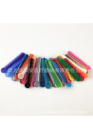 Wezone Diş Ortodonti Malzemesi: Renkli Plastik Ligatür Çemberleri, 1 Paket, Ağız Bakımı İçin