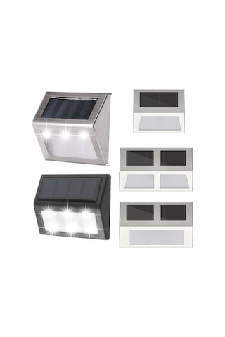 Mufunye Güneş Enerjili Bahçe Aydınlatması, 3 Led Islak Işık, Dış Mekan Ev Villa Duvar Merdiven Lambası, 6-12 Saat Sürekli Aydınlatma, Hava Dayanıklı