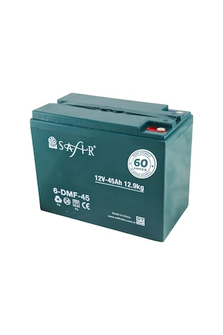 Safir Jel Akü 12 V - 45+ Ah 12.9kg 60 Ah Uyumlu