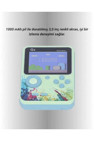 Tv Bağlantılı 500 Oyunlu Mini Gameboy Konsol - Lisinya