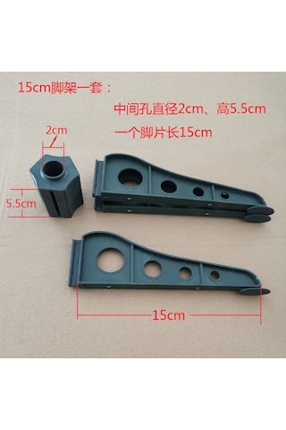 15m Noel Ağacı Taban Braketi Plastik Ayaklı Tripod 12 Üçgen Beyaz Tabanlı Demir Çerçeve 18m Yeşil 15cm Set