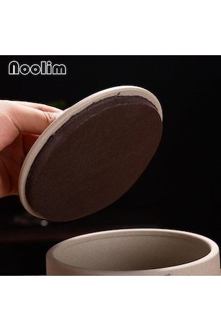 Pazly Seramik Çay Caddy Büyük Mutfak Gıda Mühürlü Depolama Tankı Taşınabilir Seyahat Ambalaj Kutusu Teneke Baharat Kavanoz B 13.5x10cm Diğer