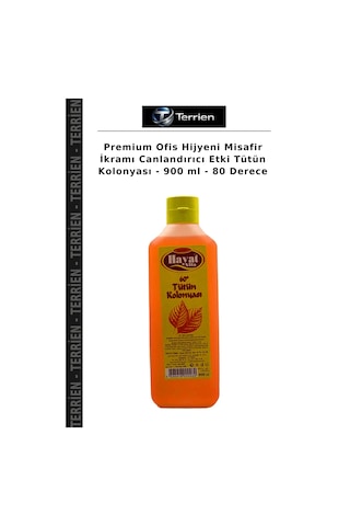Premium Ofis Hijyeni Misafir İkramı Canlandırıcı Etki Kolonyası - 900 Ml - 80 Derece