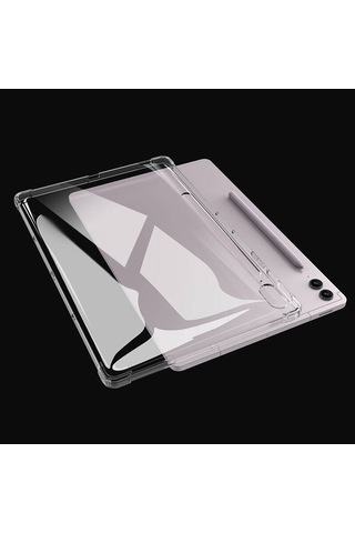 Galaxy Tab S9 Ultra Kılıf Uyumlu Zore Tablet Nitro Anti Shock Silikon Kapak-renksiz Tablet Kılıfı