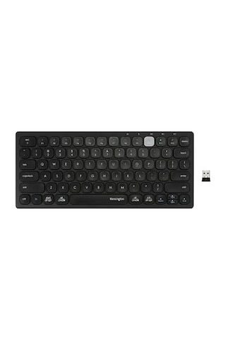Kensington Çok Cihazlı Çift Kablosuz Kompakt Klavye K75502us Black Compact Wireless