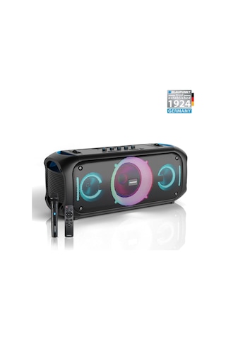 Blaupunkt Pl700 Mikrofonlu Uzaktan Kumandalı Kablosuz Bluetooth Speaker Hoparlör Siyah