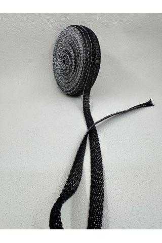 1 Cm Simli Balıksırtı Şerit - Lacivert-5 Metre