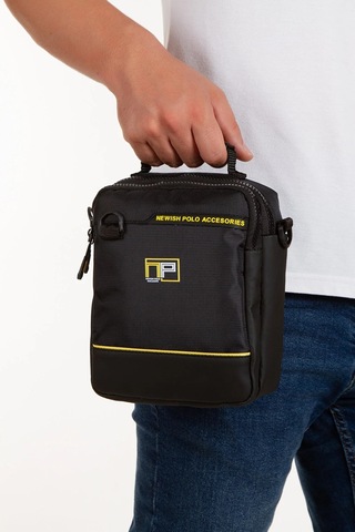 Bizoon Np275 İmperteks Su Geçirmez Kumaş Siyah El Ve Omuz Çantası Siyah