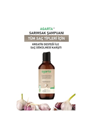 Agarta Sarımsaklı Doğal Şampuan 400 ML