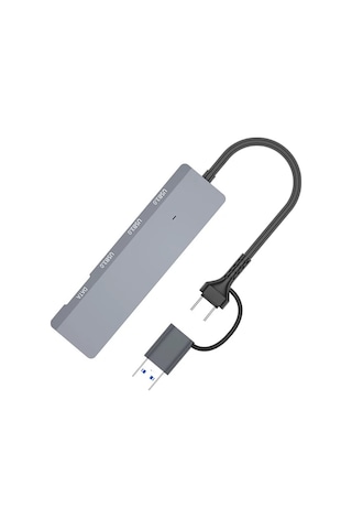 Ally Ads-309d 4 Portlu Usb+type-c Usb 3.0 Çoklayıcı Data Hub Adaptör- 5775 1