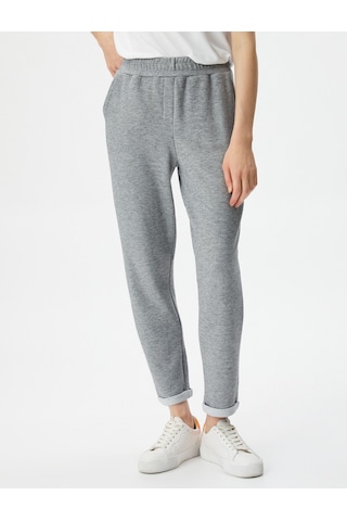 Koton Jogger Pantolon Beli Lastikli Cep Detaylı Gri 4wak30066ek 4WAK30066EK035 Gri