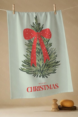 Yılbaşı & Christmas Desenli Tek Taraf Baskılı 3'lü Mutfak Havlusu Kurulama Bezi Seti 60x40 Cm Çok Renkli
