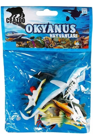 Okyanus Hayvanları Poşetli Hayvan Oyun   Seti
