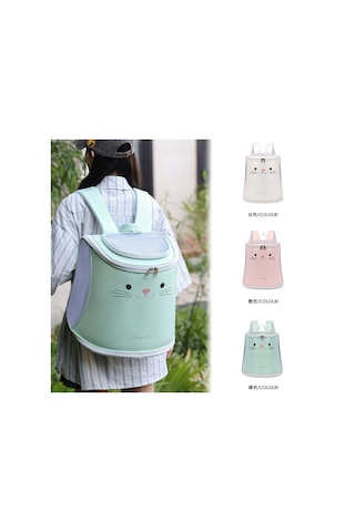 Taşınabilir Evcil Hayvan Çantası,büyük Kapasiteli Nefes Alabilen Sırt Çantası