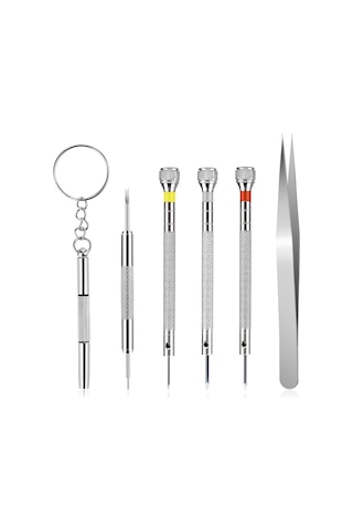 Leasetake Adet Mikro Tip Saatçi Tornavidası 0.8-1.4mm Gözlük Mücevher Onarımı İçin Cımbızlı Hassas Tornavida